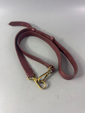Madewell Burgundy Leather Adjustable Strap